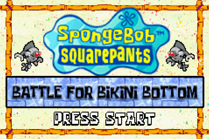 SpongeBob SquarePants Battle for Bikini Bottom Title Screen